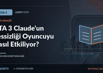 GTA 3 Claude'un Sessizliği Oyuncuyu Nasıl Etkiliyor? — GTAQUESTS özgün illüstrasyon kapağı