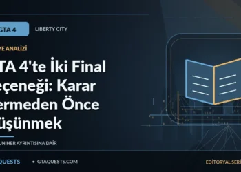 GTA 4'te İki Final Seçeneği: Karar Vermeden Önce Düşünmek — GTAQUESTS özgün illüstrasyon kapağı