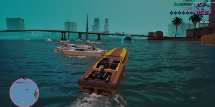 Vice City'nin Posterleri ve Vitrinleri: 1986'yı Okumak - GTA Vice City sahnelerinden olusturulmus GTAQUESTS basliksiz kapak